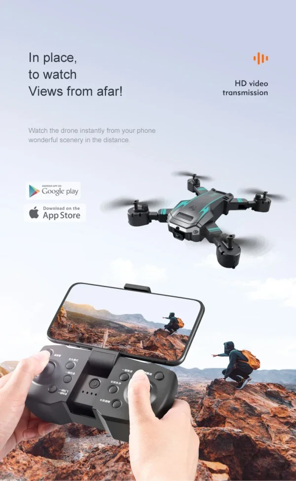 S8a7d370de5af48c8afdc7cc136eddb5cD.webp 🚁 طائرة G6 الاحترافية – تصوير جوي بدقة وذكاء مذهل